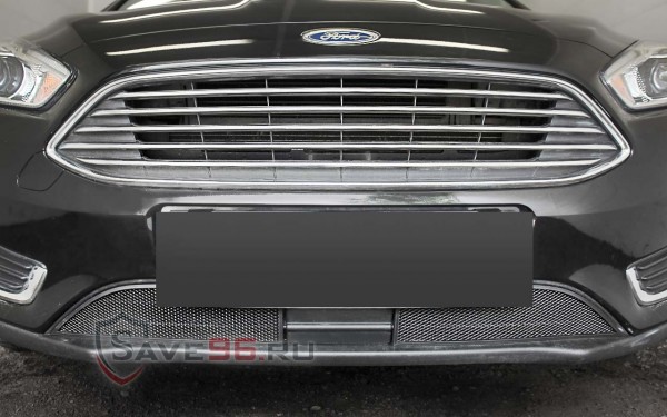 Защита радиатора «Стандарт» на Ford Focus, 2014-2019, 3 поколение, рестайлинг