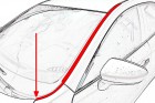 Дефлектор (водосток) лобового стекла BMW X1 (E84) 2009-2012, (E84 рестайлинг) 2012-2015